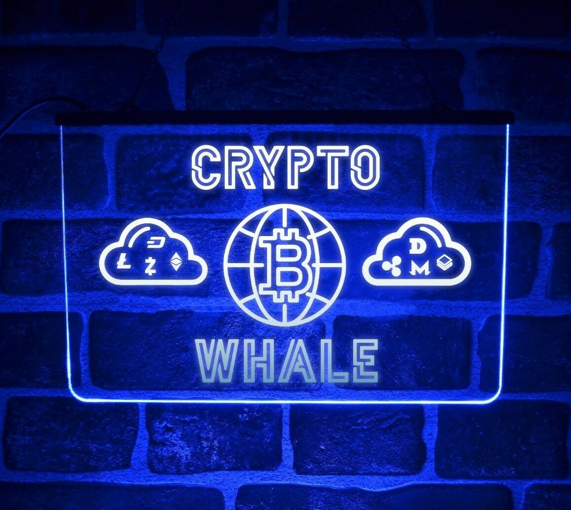Crypto Whale LED Neon Light Sign | Lit Up Wall Décor For Bitcoin Forex  Trader | eBay UK