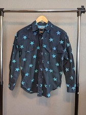 Vintage 1990s Southwest Canyon Star Padded Blue Western Button Up Shirt Size M