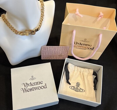 Vivienne Westwood Punk Hip Hop Belt Silver Necklace Chocker