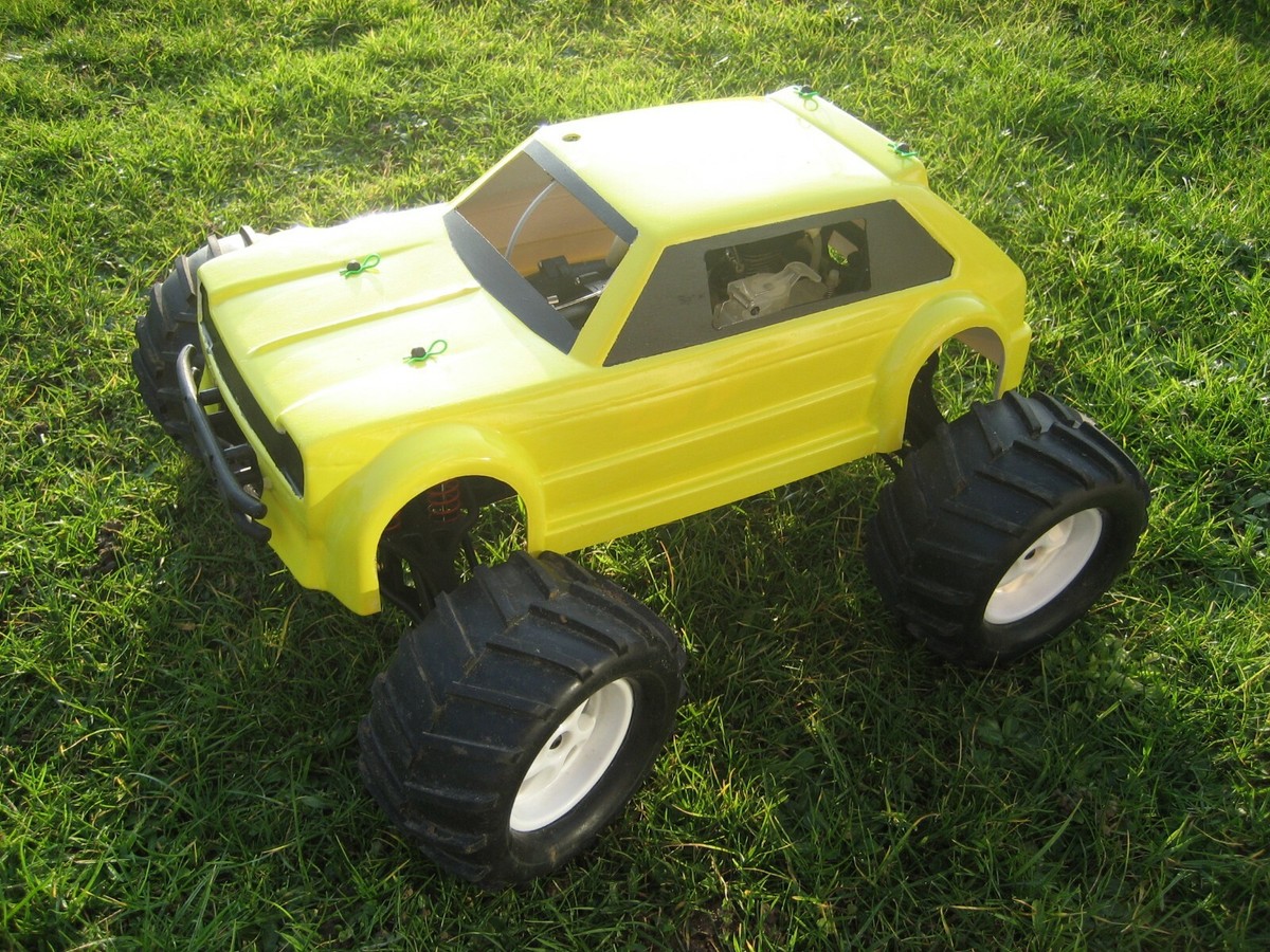 Toyota Starlet 2mm ABS 1:8 Saloon body shell Kamtec Oval RC HPI