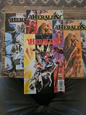 PARADISE X HERALDS #1, 2, 2, 3 2001 Complete Set ALEX ROSS  SPIDER-GIRL
