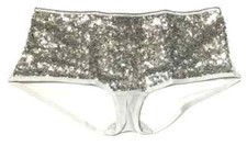 XS - NWT Victoria's Secret mesh back shimmery shortie panty 25 tag 2018 a8