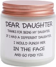 Dear Daughter Gifts from Mom and Dad, Mothers Day Daughter-White 