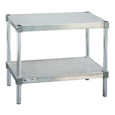 New Age Industrial 21836Es24p Fixed Work Table,Aluminum,18" W,18" D