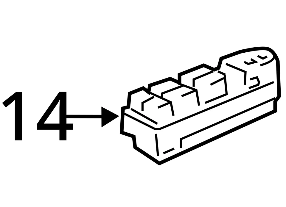 Chevrolet Suburban 1500 2008 2013 nuevo OEM interruptor delantero izquierdo 20835552  Foto 4 de 4