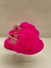 Ugg Kids Fluffy Slipper with Strap Size Junior 5 EUR 22 Preloved