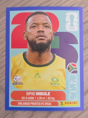 2026 Panini FIFA World Cup Sticker Blue Parallel Sipho Mbule South Africa #RSA16