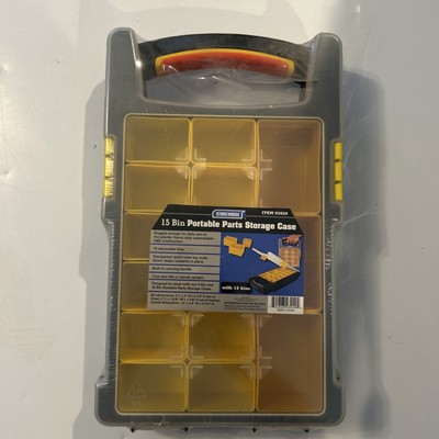 15 Bin Portable Parts Storage Case