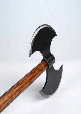 Medieval Massive Double-Bladed Battle Axe Broadaxe 32'' OA EPIC