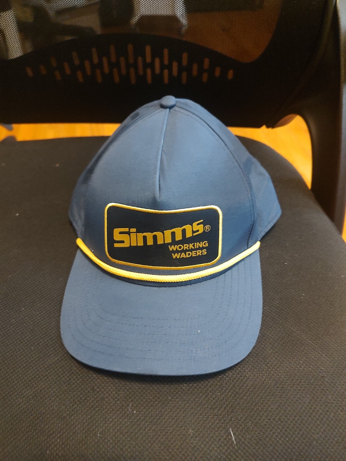 Simms Fishing Hat Working Waders Patch w/Rope, Na… - image 2