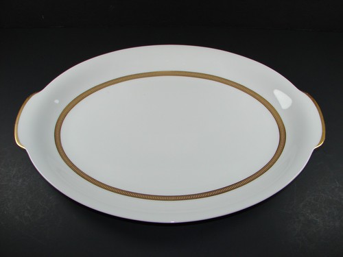Sango Fine China Empress Serving Tray Platter White and Gold Japan 12 1/4" 1960s - Picture 2 of 7