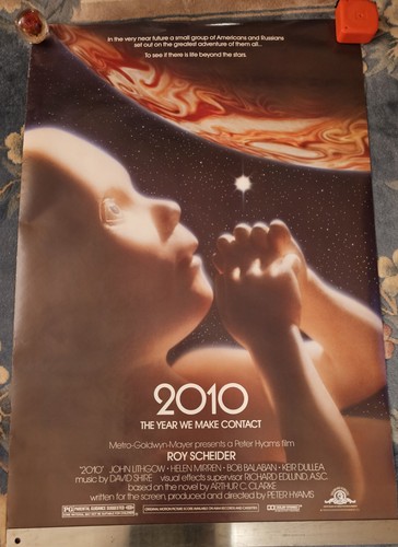 Póster original de la película 2010: EL AÑO QUE HACEMOS CONTACTO / enrollado / 27" X 41" / ¡Guau!