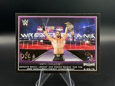 Seth Rollins 2015 Topps WWE Wrestlemania #110 Brock Lesnar Roman Reigns Card