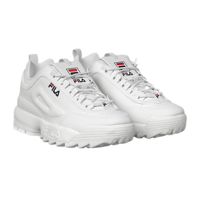 Fila Women's Disruptor 2 Casual Shoes, White/Navy/Red, Size M 6.5 Fila Women's Disruptor 2 Casual Shoes, White/Navy/Red, Size M 6.5