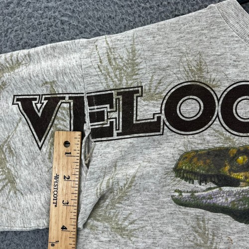 Vintage 1990’s Jurassic Park Velociraptor T-Shirt Single Stitch Adult Large READ - Picture 17 of 17