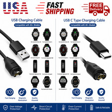 For Garmin Instinct Charger Replacement Charging Cable Cord USB  C-TYP  3.3FT