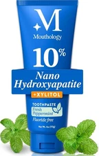 10% Nano Hydroxyapatite Toothpaste (Fluoride Free), Natural, Remineralizing, Wh