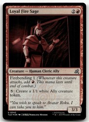 Loyal Fire Sage #242 (Foil) - Avatar: The Last Airbender: Eternal-Legal