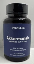 Pendulum Akkermansia Live Probiotic 30 Capsules Exp 06/2026-New-US Seller