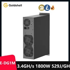 Goldshell E-DG1M 3.4GH/s 1800W 110-240V LTC DOGE BELLS Miner with PSU in Stock