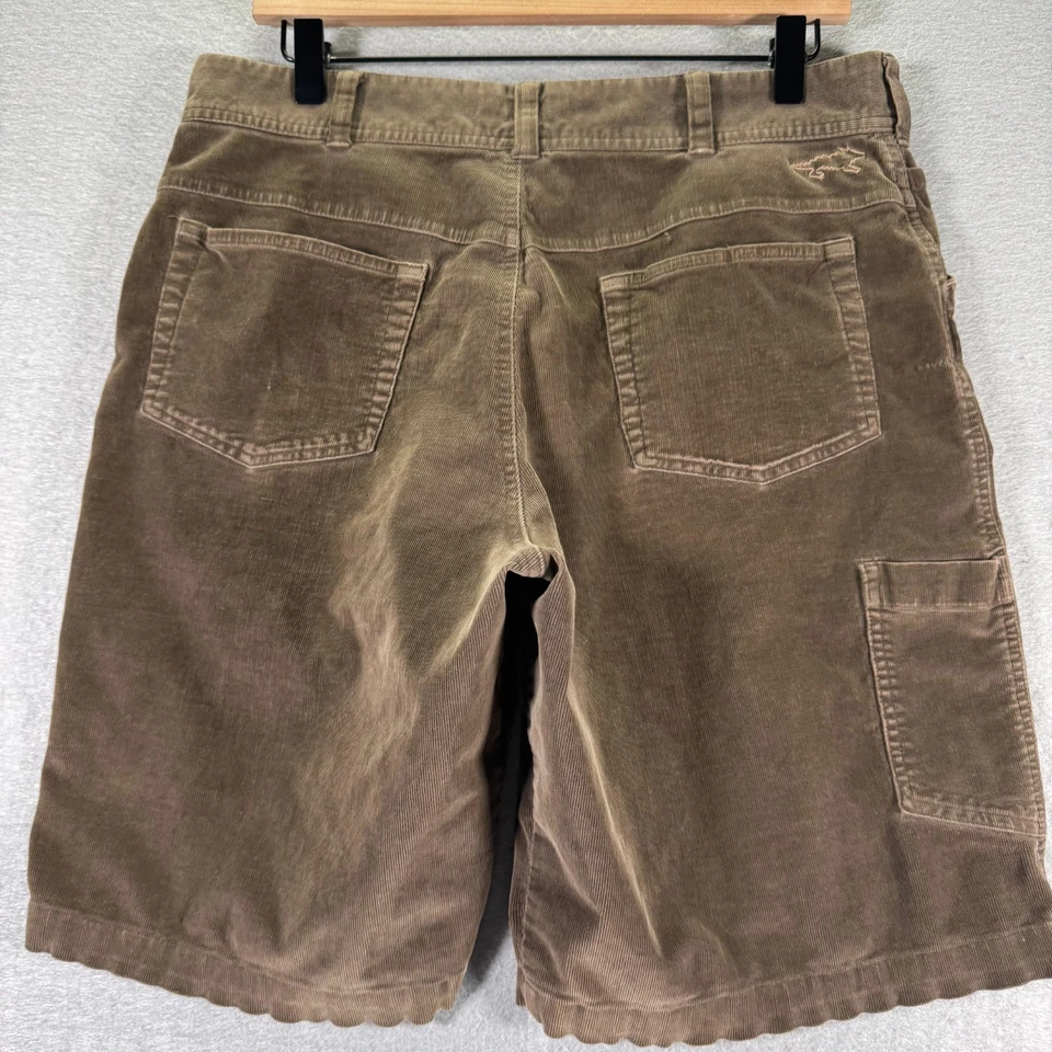 Pantalones Cortos Chinos Horny Toad Pana Para Hombres 32 Marrón Floral Cintura Banda Clásica Comodidad Foto 4 de 4