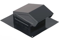 Broan 636 Steel Roof Vent Cap Black - 3" and 4" Round Duct Bathroom Ventilation