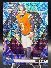 Wil Lutz 2025 Panini Mosaic #151 Reactive Blue Mosaic Prizm Denver Broncos