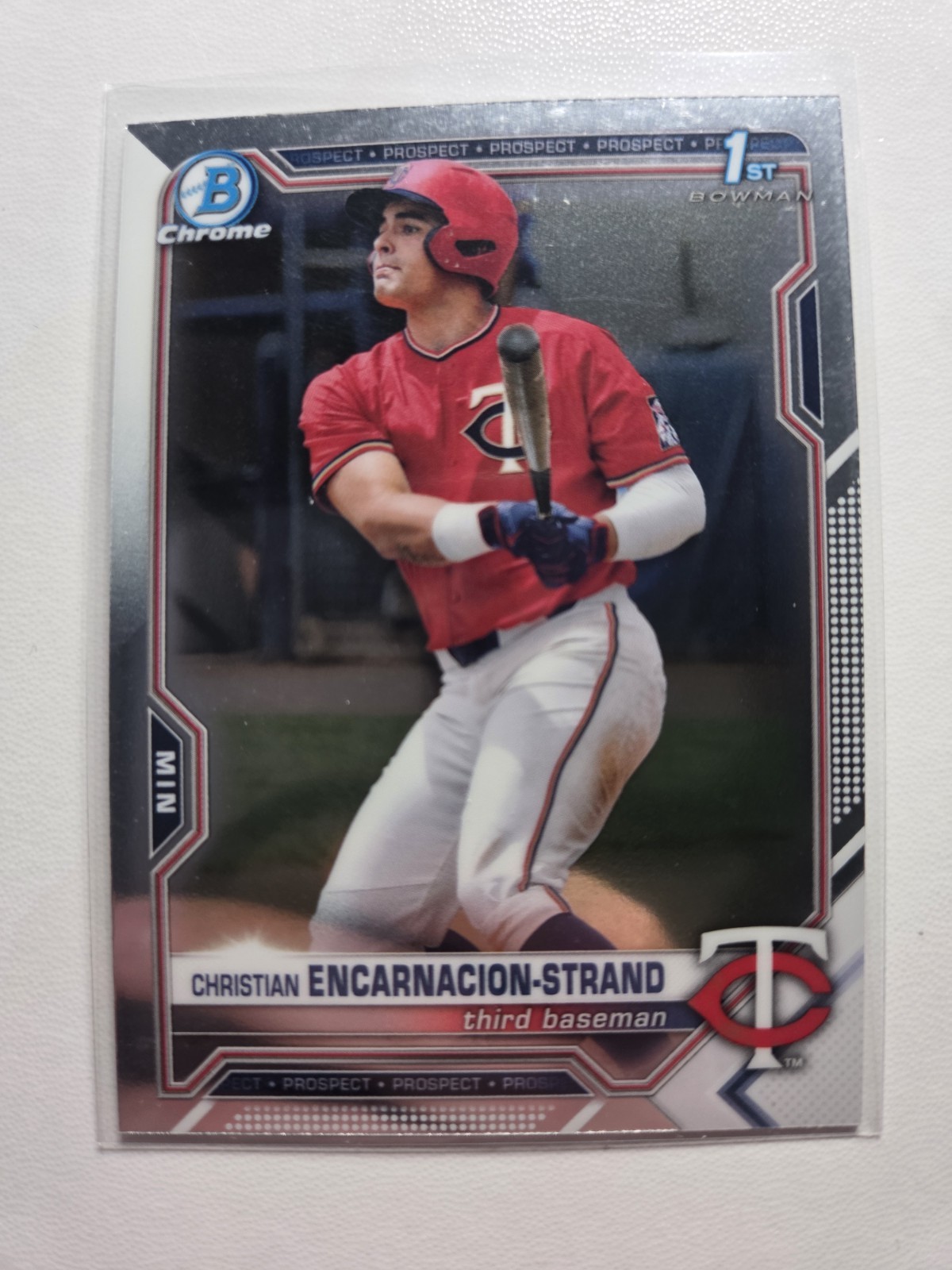 2021 Bowman Chrome 1st Christian Encarnacion-Strand BDC 9 Twins