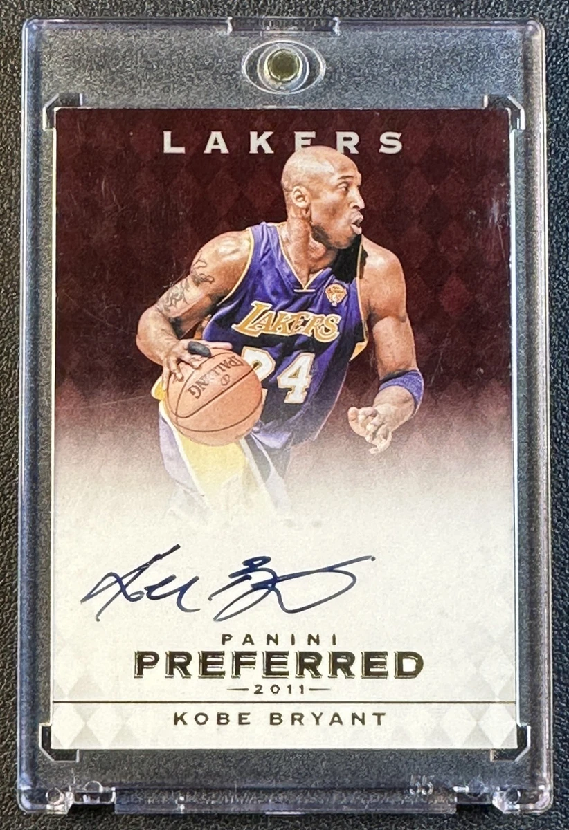 Panini Kobe Bryant Basketball Autographed Sports Trading Cards for