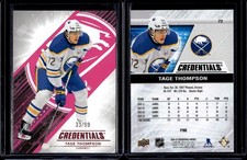 2024-25 Upper Deck Credentials Pink Base #72 Tage Thompson /99