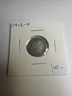 1912-D Barber Dime 90% Silver Better Condition Au 💥 Full Liberty Toning💥B115