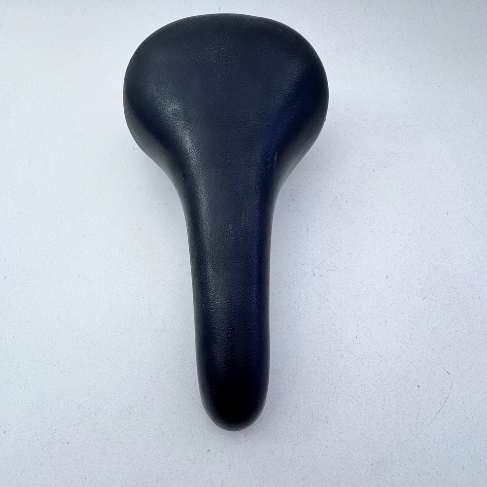Asiento de sillín de bicicleta Fujita de colección negro hecho en Japón bicicleta de carretera años 80 A76 Foto 4 de 4