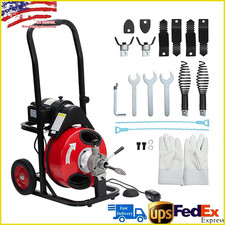 Auto Feed 100FT x 1/2 Inch Drain Cleaner Mach...