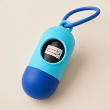 Dog Waste Bag Dispenser with Clip – Portable Poop Bag Holder for Leash, Travel,