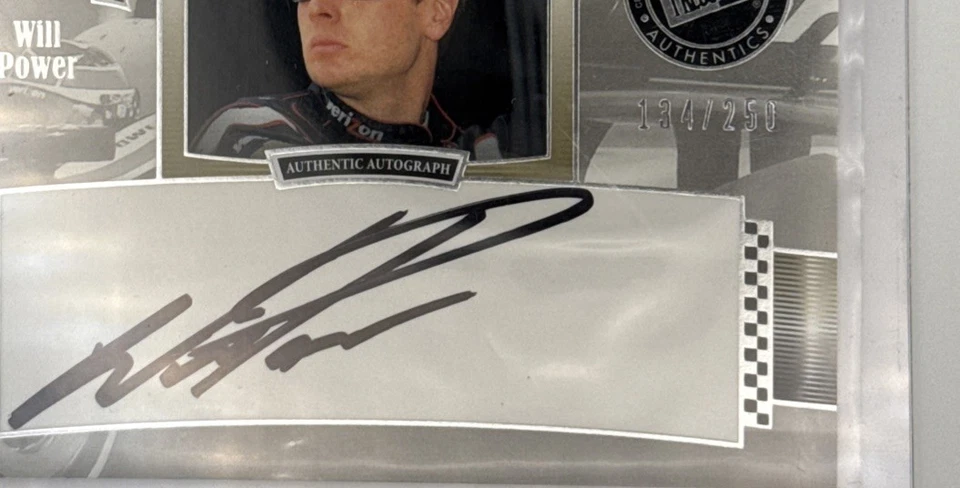 2012 Press Pass Legends Auto Holofoil 134/250 Will Power #LG-WP Auto Indy Penske - Image 2 of 3