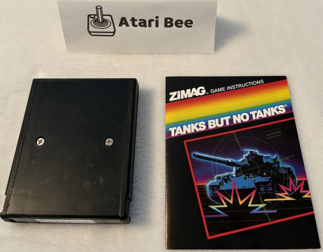 TESTED Tanks But No Tanks w/ Manual Missing Label Atari 2600 - Video