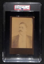 John L Sullivan 1890 Cabinet Photo Card Tux Brown Border PSA 2