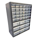 Homak 39-Drawer Parts Organizer- 6.25inLx14.75inWx18.5inH Model# HA01039001