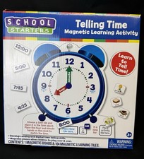 School Starters Telling Time Magnetic Learning Activity Set 2024 Complete Set