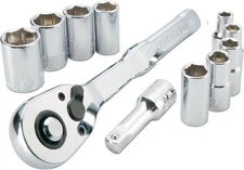 CRAFTSMAN Mechanics Tool Set, SAE, 1/4 Inch Drive, 11 Piece (CMMT34870)