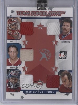 2007-08 ITG Superlative Silver 6/9 Patrick Roy Larry Robinson Rookie RC HOF t3w