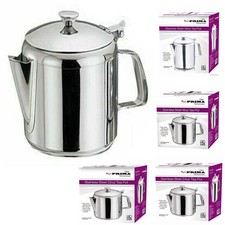 Stainless Steel Tea Pot Coffee Flip Lid W/ Handle Home Restaurant 16/24/32/48oz.