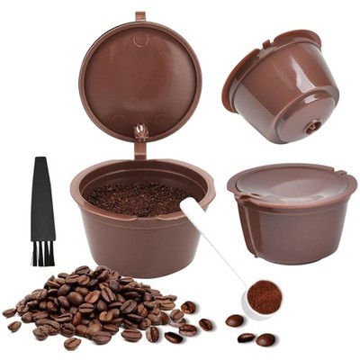 Wiederverwendbare Kaffee Kapseln 3er Set für Dolce Gusto Maschine Kaffeefilter