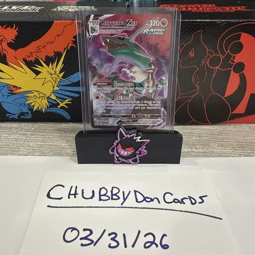 NEW Pokémon Rayquaza VMAX TG20/TG30 320 HP Silver Tempest Rapid Strike Max Burst