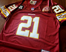 NEW TAG! Washington Redskins #21 Sean Taylor dual patch Stitched Burgandy Jersey