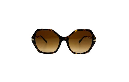 Coach Round Sunglasses HC 8146 (L949)  Brown Lens Gold Accents 58-16 135mm Coach Round Sunglasses HC 8146 (L949) Brown Lens Gold  main image 2