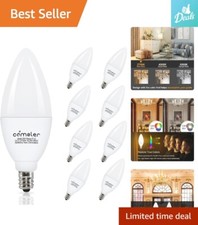 LED Candelabra Bulb - 2700K Warm White, 5W 60W Equivalent, Chandelier Light Bulb