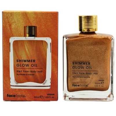 Face Facts Shimmer Glow Oil 3 in 1 Gesicht Körper Haare 50ml