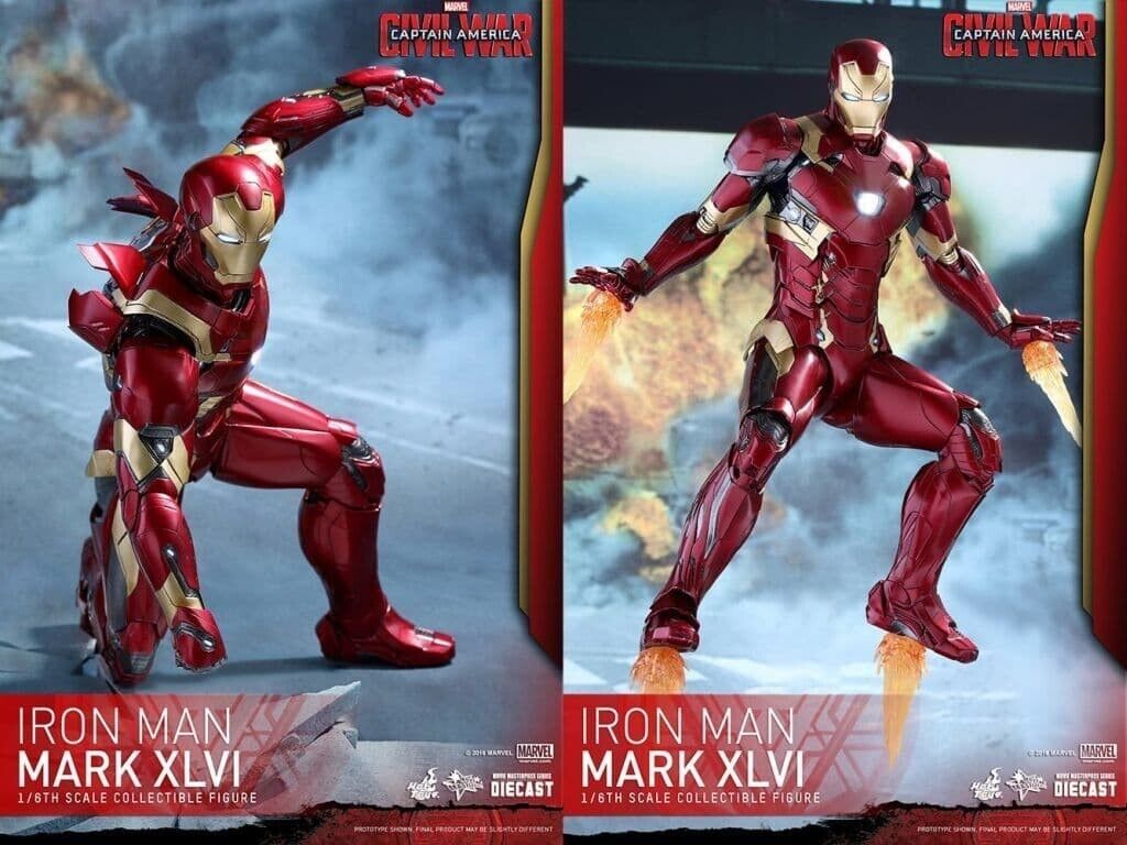Hot Toys Civil War Iron Man Mark XLVI MK 46 MMS353 D16 1/6 Hot Toys Civil War Iron Man Mark XLVI MK 46 MMS353 D16 1/6