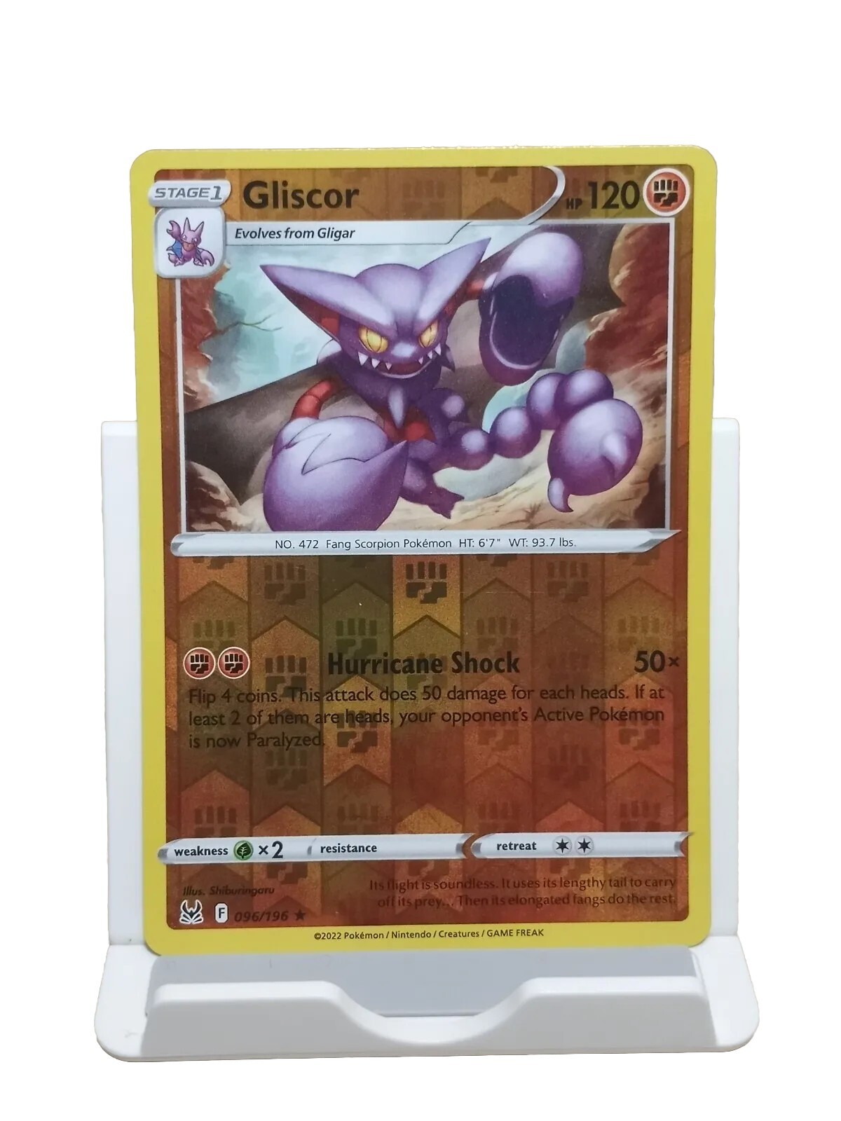 Gliscor 096/196 Reverse Holo Rare Lost Origin Pokemon Card
